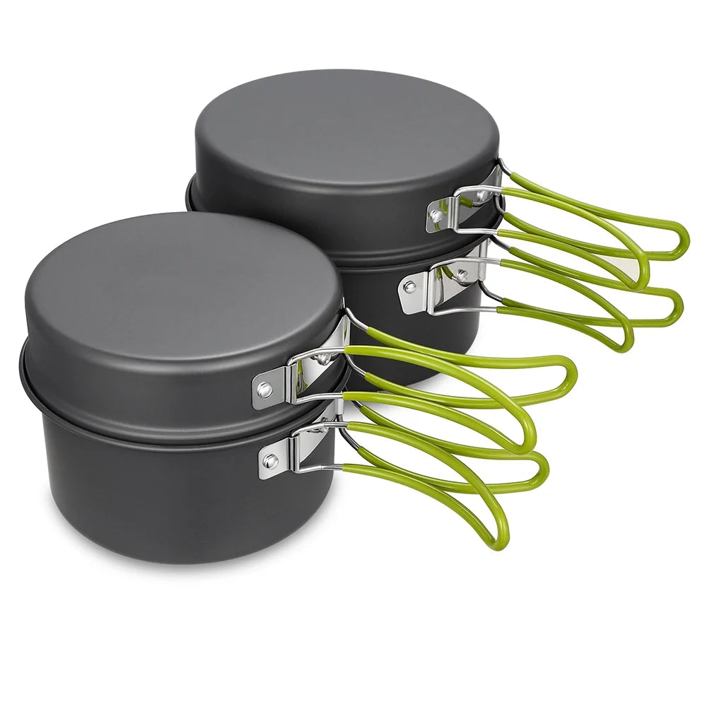 Camping Cookware Set Non-Stick Lightweight with Storage Bag U293