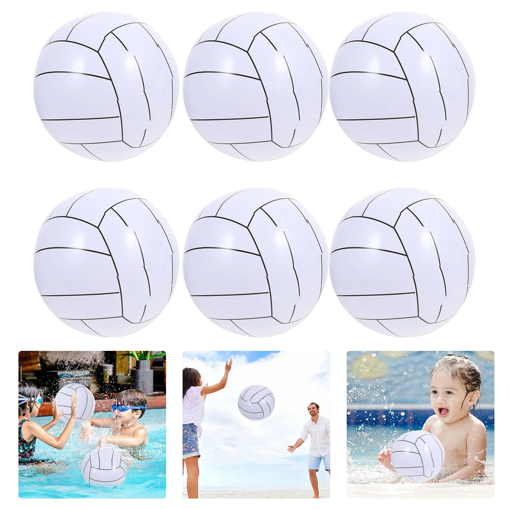 1 Set of Inflatable Beach Balls Water Pool Toys K942988