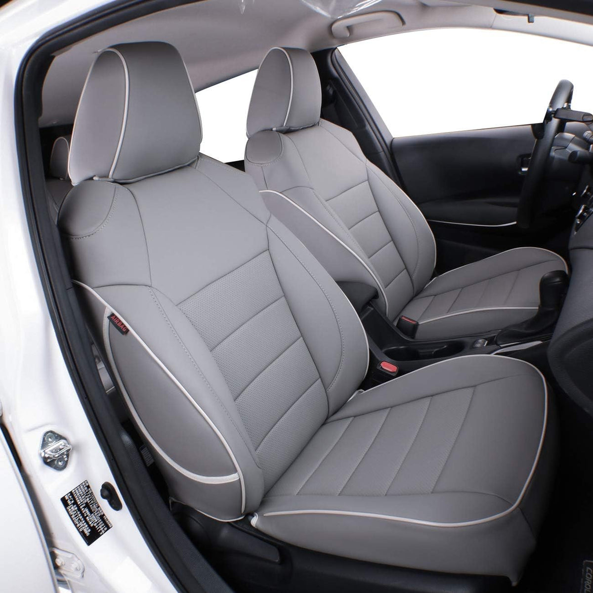 Black Leatherette Car Seat Covers for Toyota Corolla Y6315