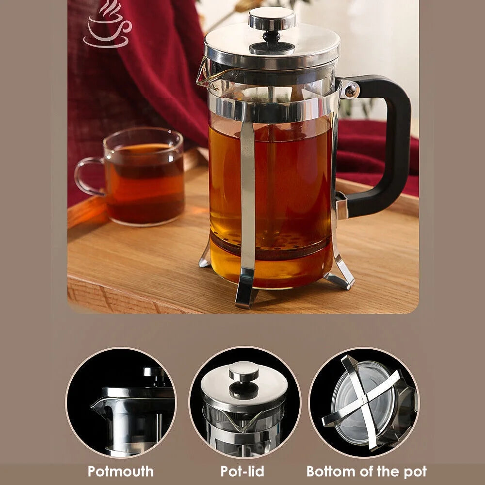 20oz Glass Stainless Steel French Coffee Press G752437