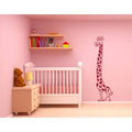 Lilac 20in x 71in Giraffe Wall Decal Height Ruler Y754288