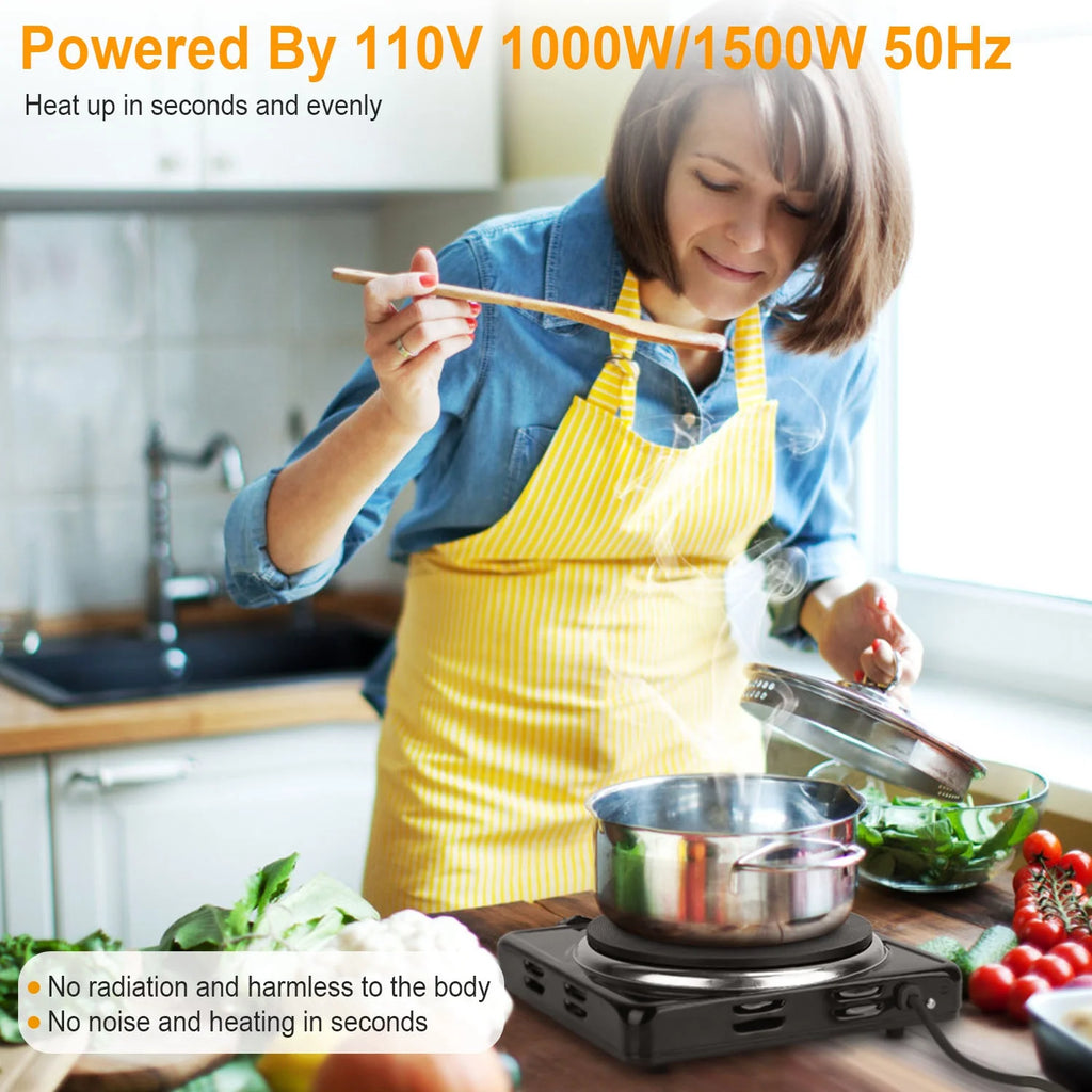 1500W Electric Single Burner Hot Plate Q73908