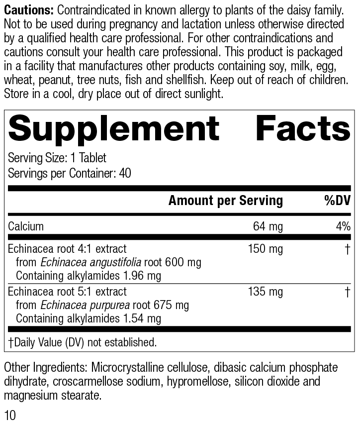 Echinacea 40 Tablets X244
