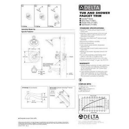 Chrome Tub and Shower Trim C620458