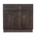 Vintage Charcoal Sink Base Cabinet with 2 Doors X5012