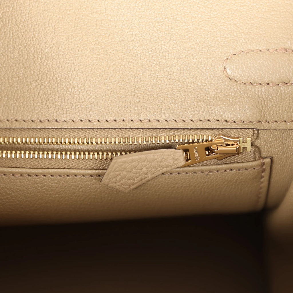 Beige Togo Leather Handbag U211046