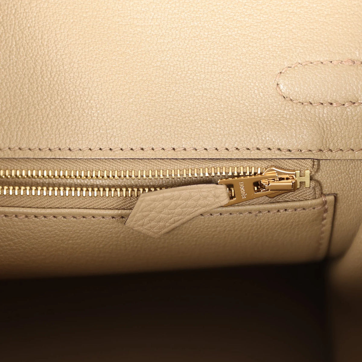 Beige Togo Leather Handbag U211046