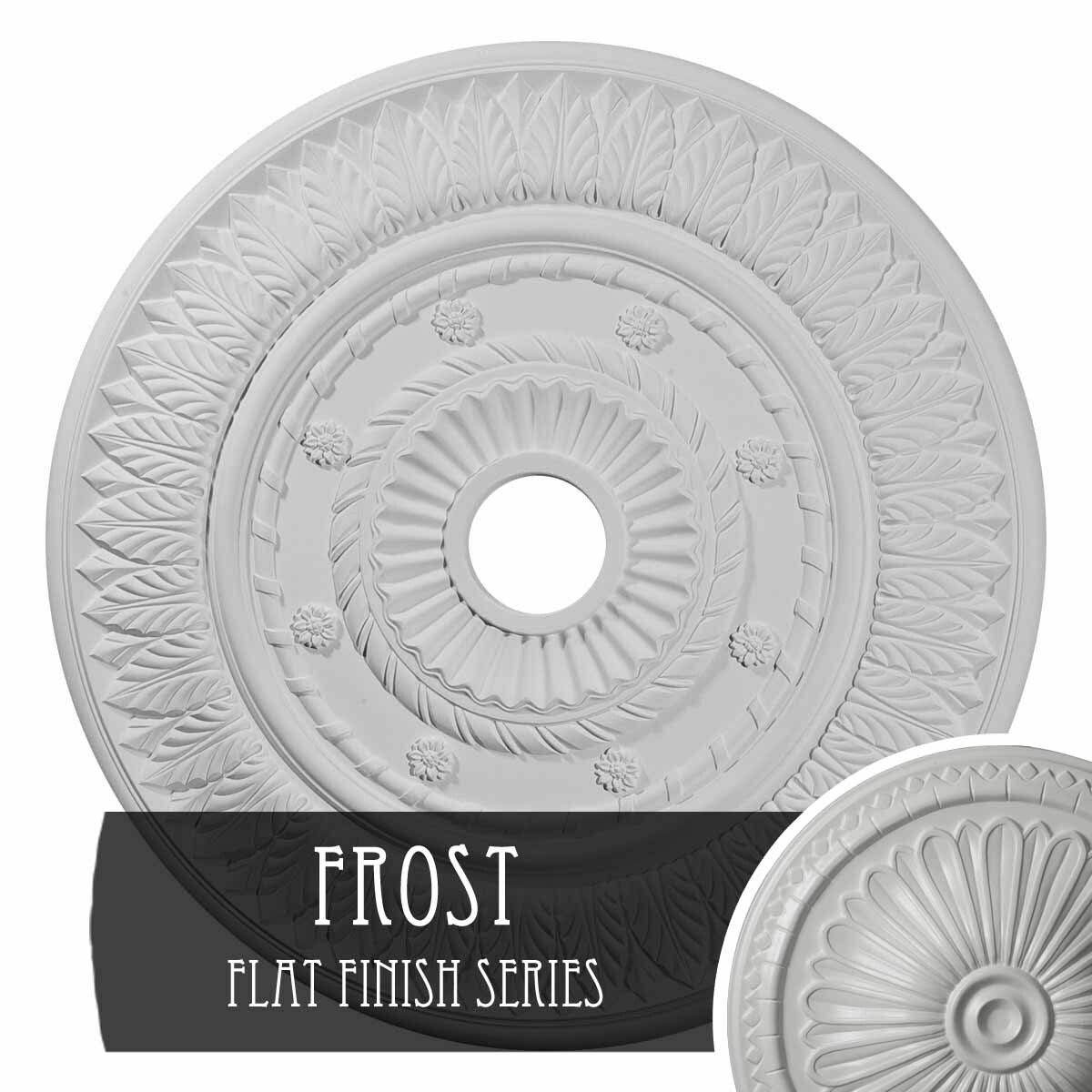 26 3/4x22OD x 3 5/8x22ID x 1 1/8x22P Leaf Ceiling Medallion P489