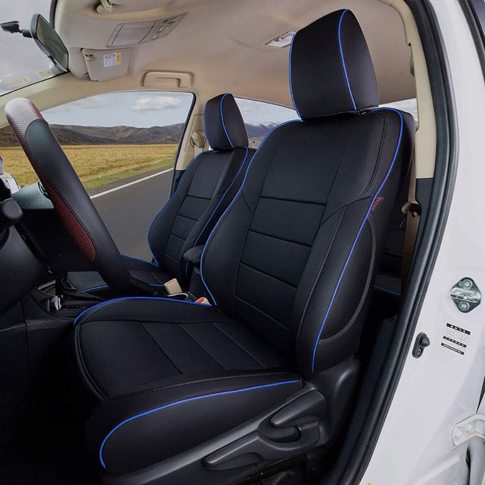Black Leatherette Car Seat Covers for Toyota Corolla Y6315