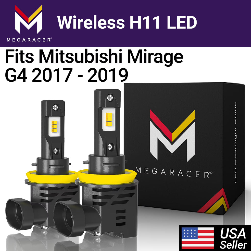 Wireless H11 LED Headlight Bulbs 6500K Cool White 12V 50W 12000LM Fog Light Q253714