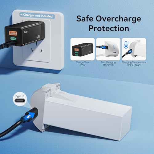 7.7V 3200mAh Rechargeable Lithium Battery with Type-C Cable T151219