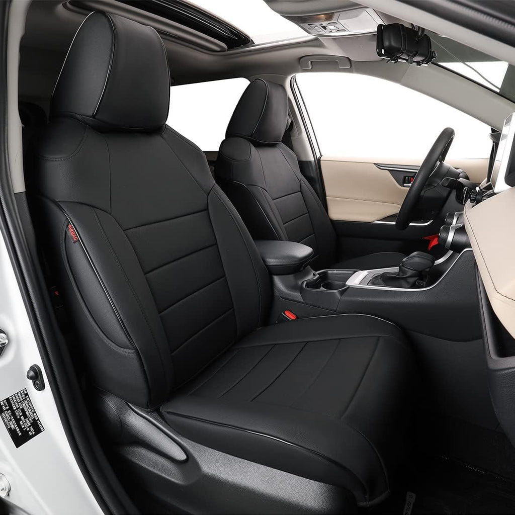 Black Leatherette Car Seat Covers for Toyota Corolla Y6315