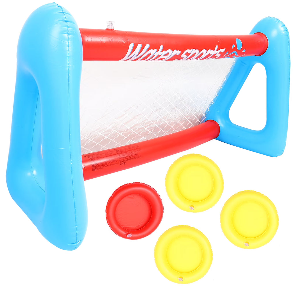 Inflatable Pool Volleyball Game Set with Volleyballs O524733