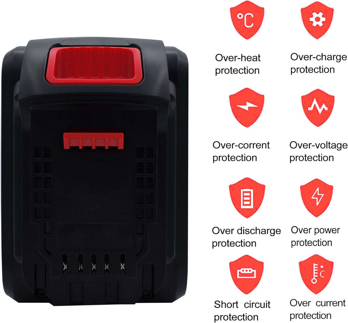 DCB606 Battery Replacement for Dewalt 20V / 60V Cordless Power Tools Battery S815825