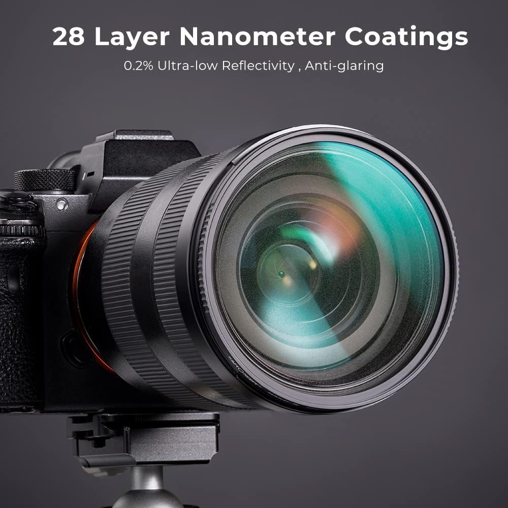 72mm Black Diffusion 1/2 Filter with 28 Multi-Layer Coatings Waterproof for Camera Lens Pack of 2 J2444