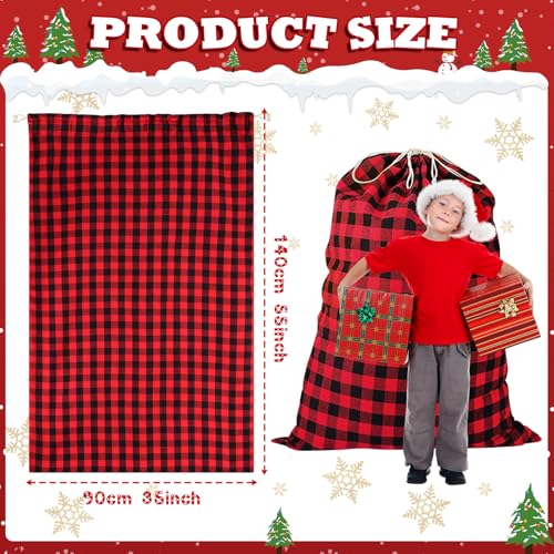 35''x55'' Jumbo Christmas Drawstring Gift Bags I2570