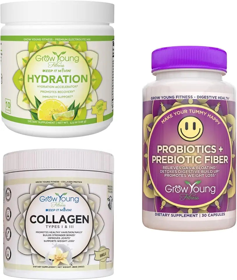 Collagen, Hydration, and Probiotic Powder T501