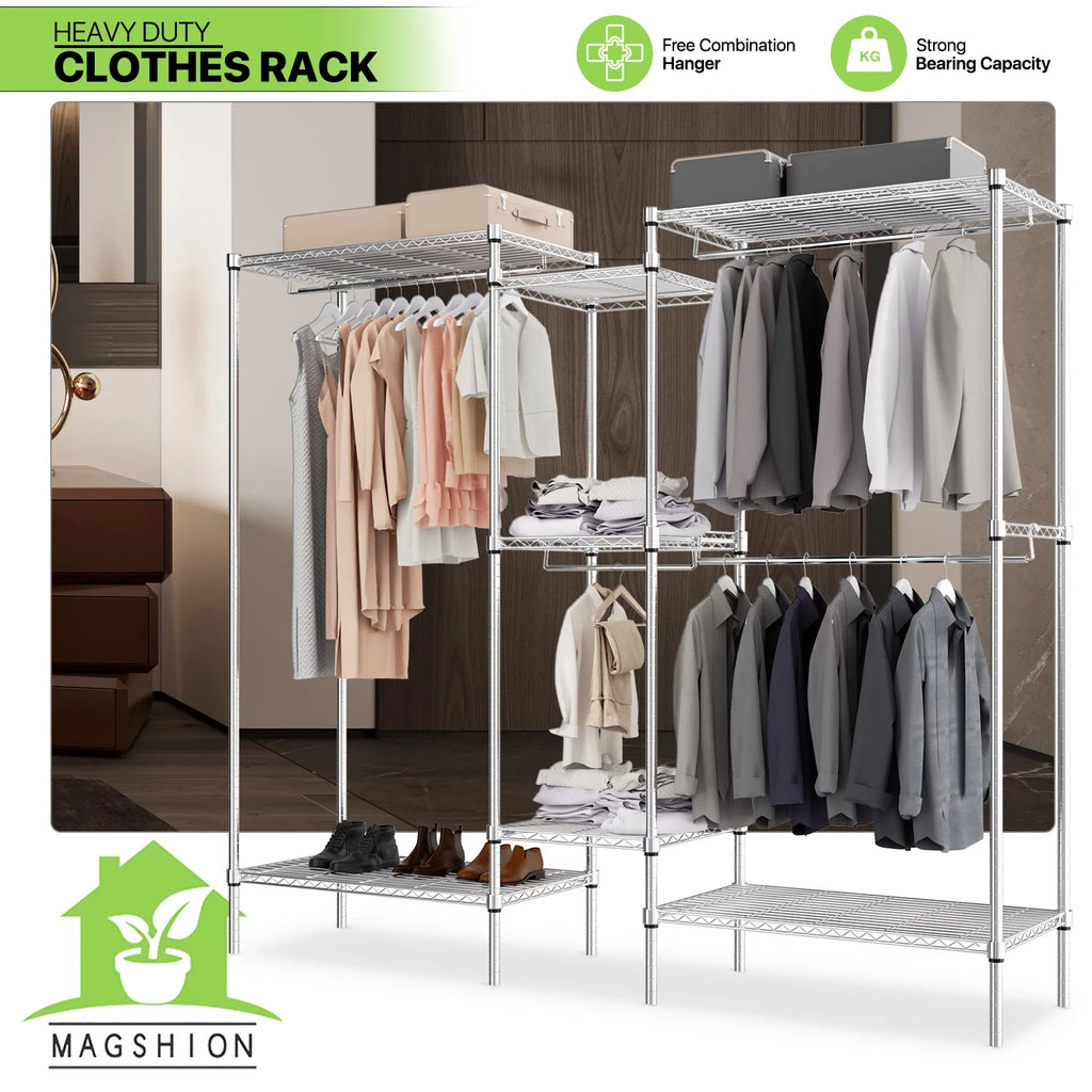 Carbon Steel Heavy Duty Garment Rack S328