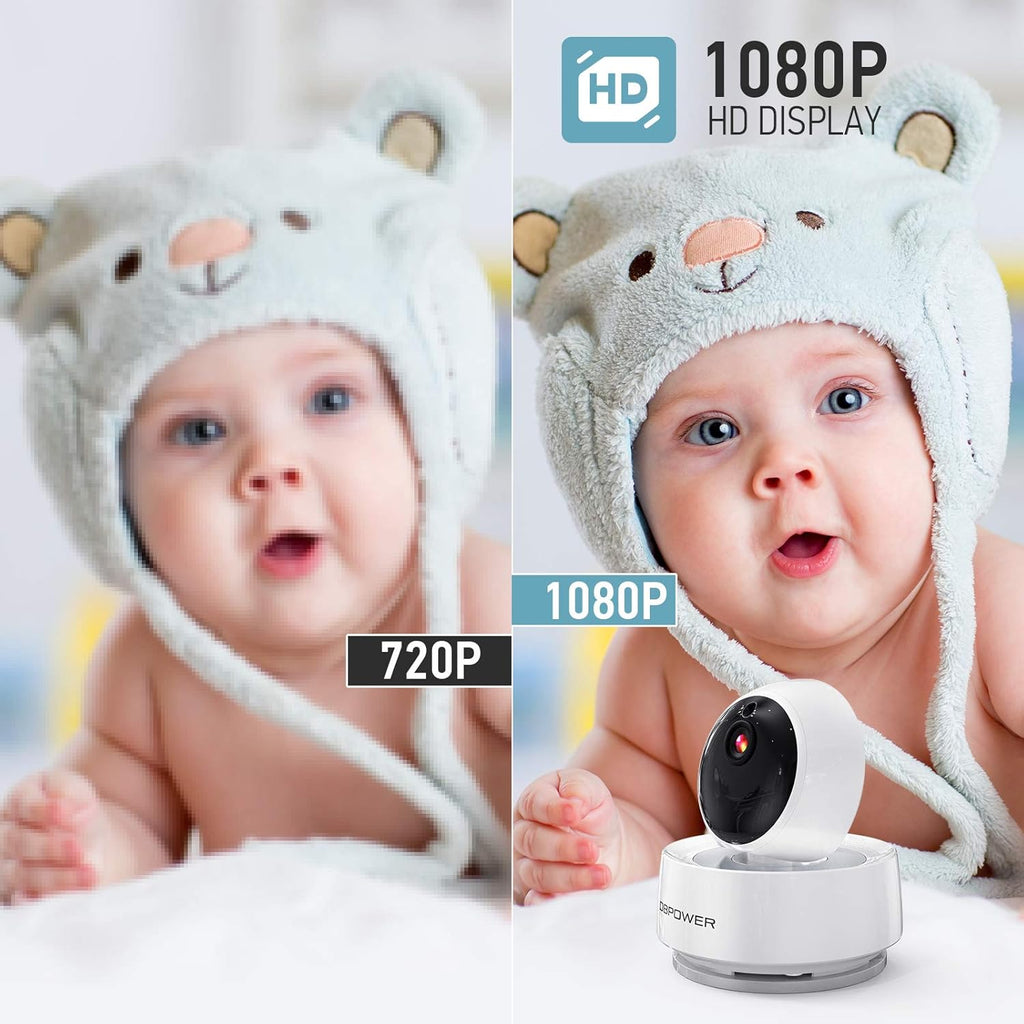 1080P 5 HD Display Video Baby Monitor with Camera and Audio, Night Vision, Two-Way Audio O283500