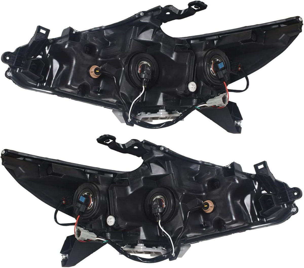 Replacement Halogen Headlights for 2016 2017 2018 Nissan Altima Black Bezel Chrome Style Headlight Assembly W21510