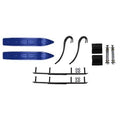 Blue Hell Hound 7 1/4 inch Snowmobile Skis with 6 inch Round Bars Kit O18675