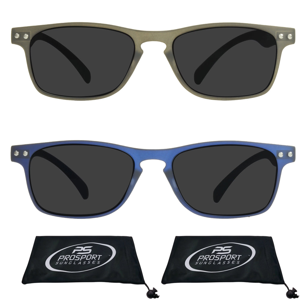 Black & Blue 2 Pack Reading Sunglasses D707