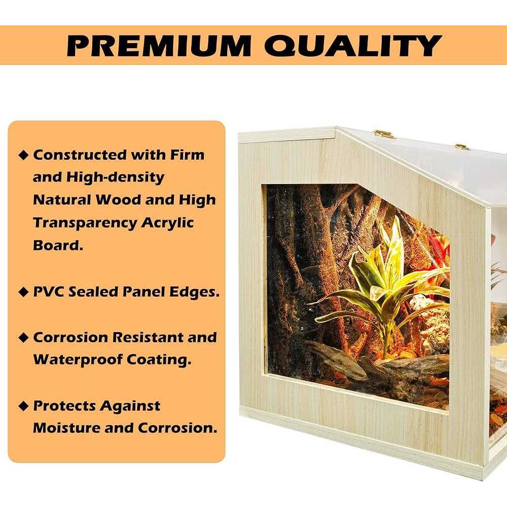 68 Gallon Reptile Terrarium Tank with Roof Door L8947