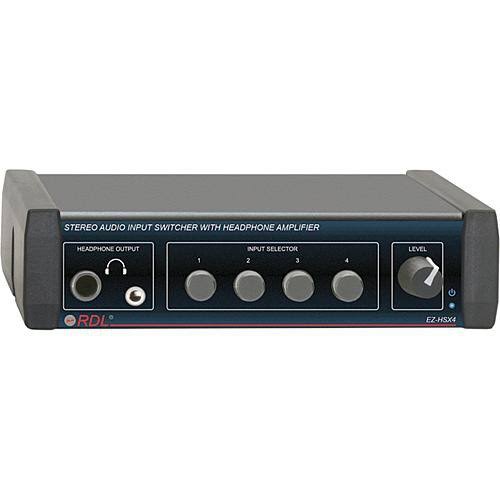 4x1 Stereo Audio Input Switcher with Headphone Amp I837