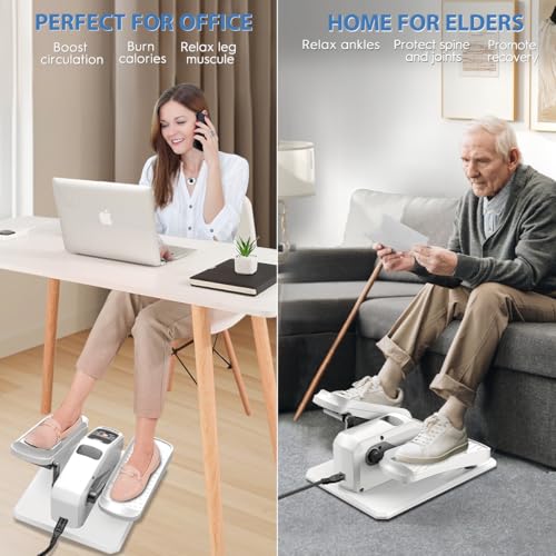 Electric Under Desk Elliptical Machine with Remote Control, 15 Adjustable Speeds O74045
