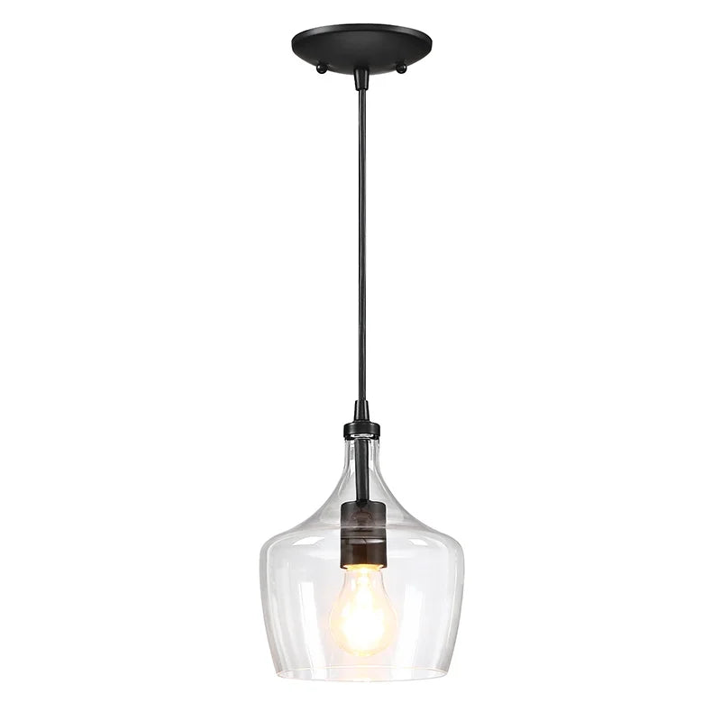 3-Pack Bronze Pendant Lighting with Glass Shade L194084