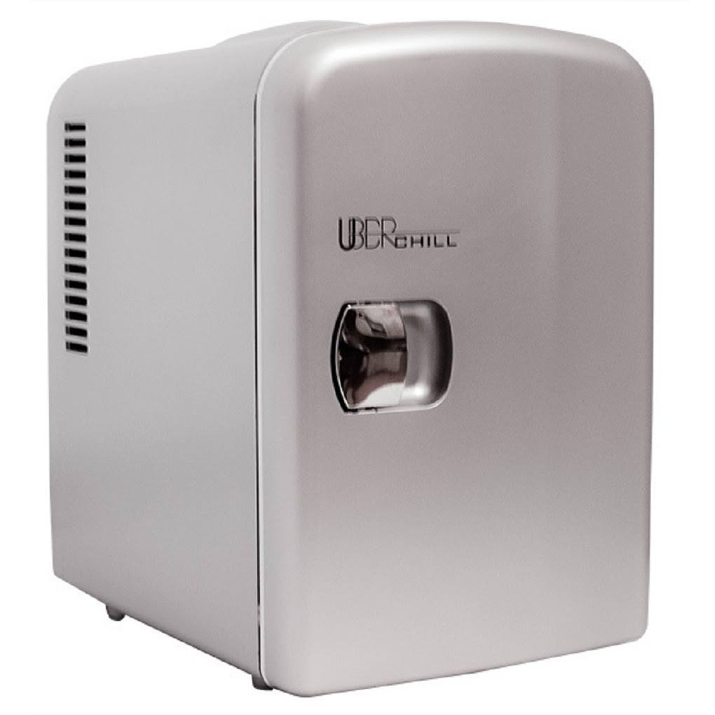 Silver 6-Can Mini Fridge Q52803