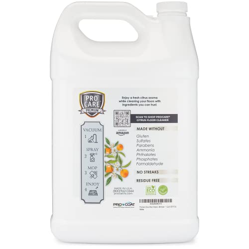 Tile, Stone, Laminate, Vinyl & Natural Wood Floor Cleaner with Citrus Aroma - 1 Gal H37214