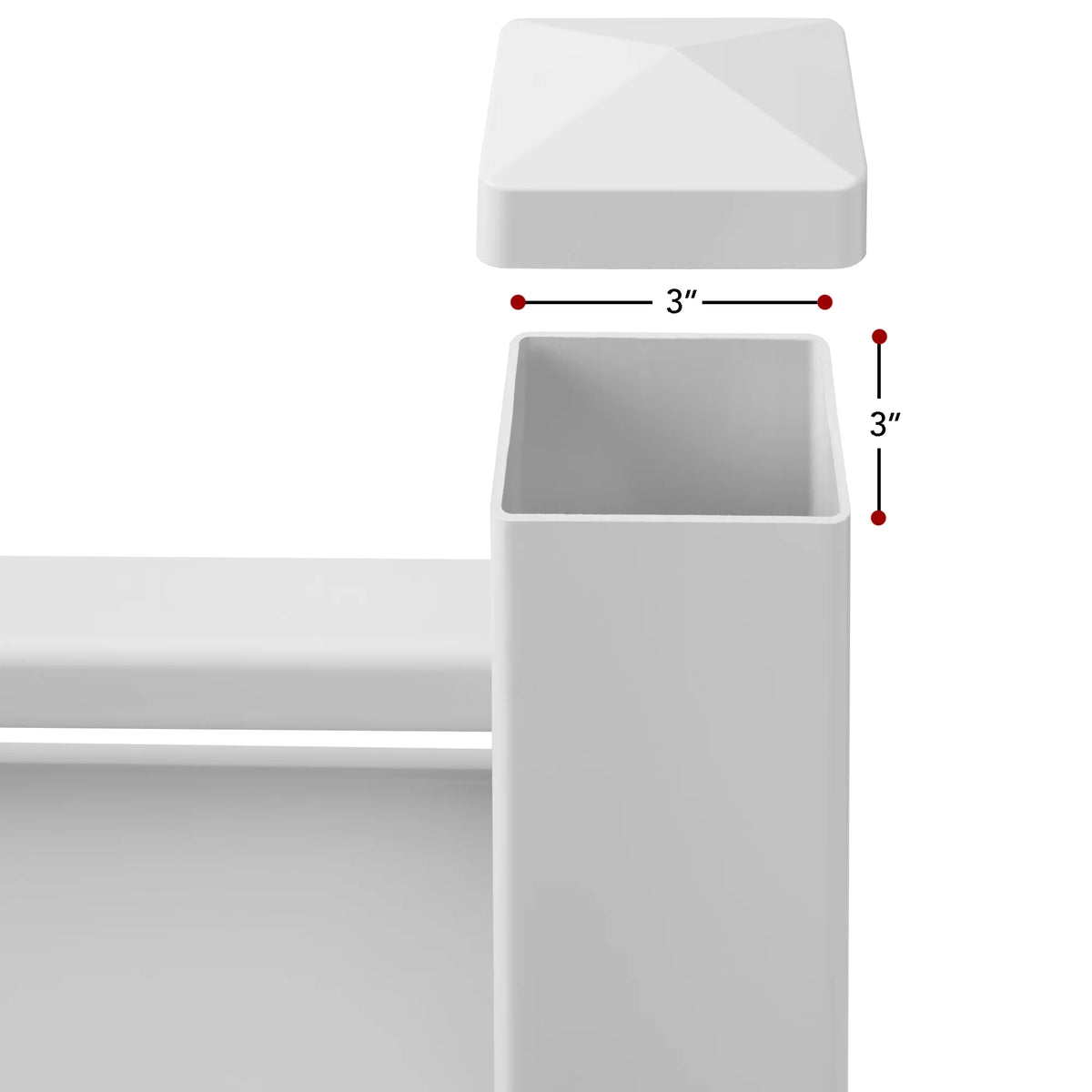 White 48" x 48" Louvered Privacy Screen W460087