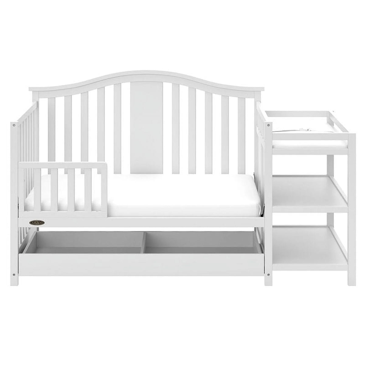 4-in-1 Convertible Crib and Changer with Drawer X5024