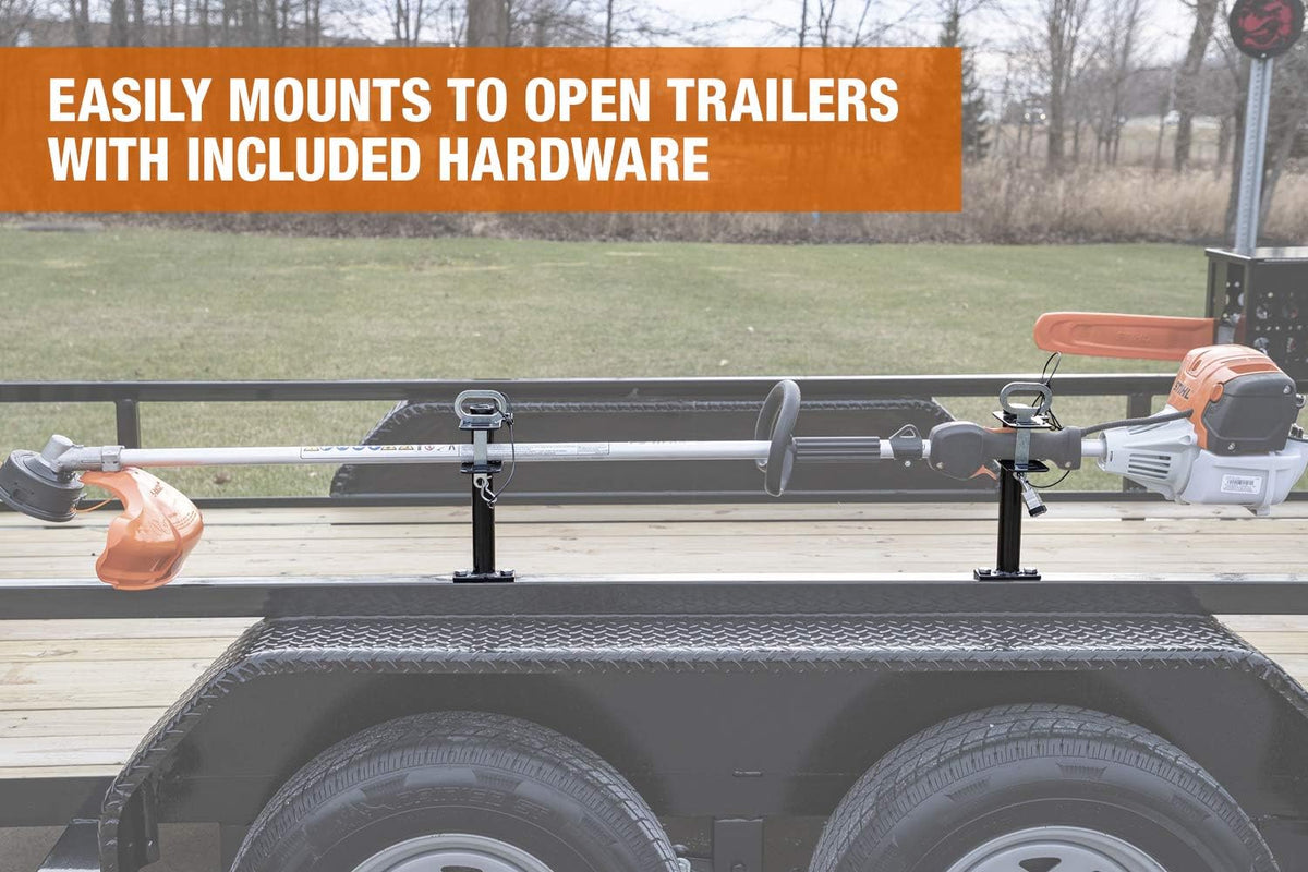 1 Channel Lockable Trimmer Rack, Black X803346