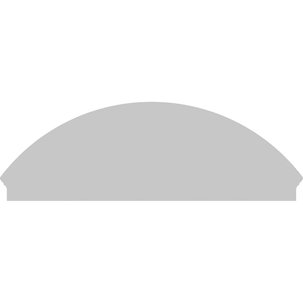 74x22W x 25-3/8x22H x 2-3/4x22P Segment Arch Sunburst PVC Combination Pedim C6765