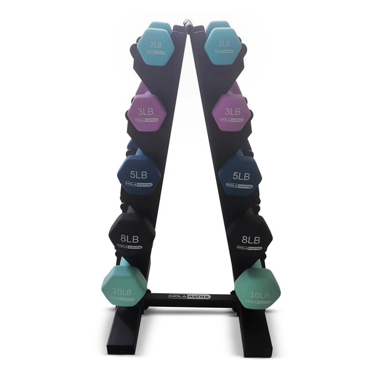 3, 5, and 8 Pound Dumbbell Hand Weight Set with Storage Rack A80518