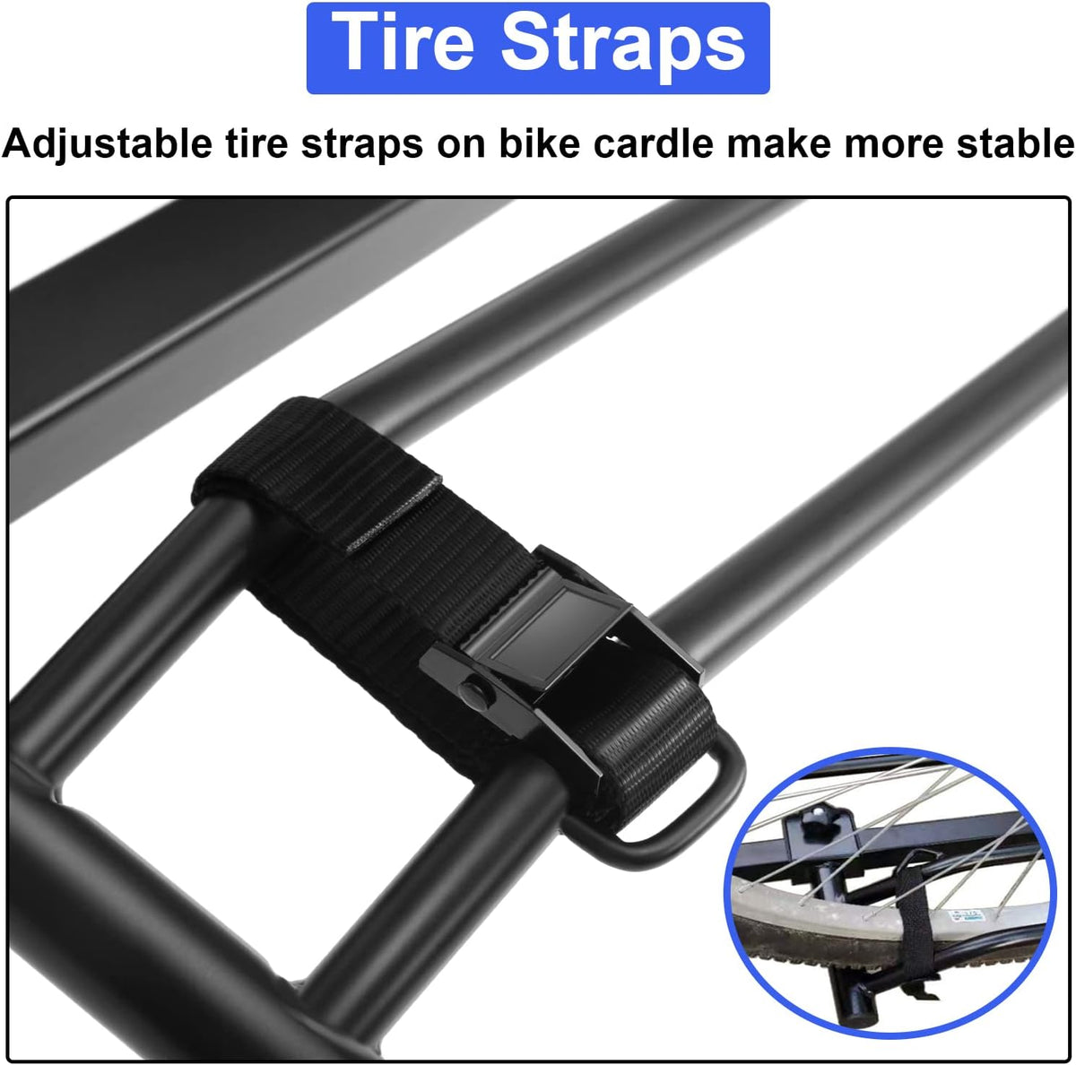 Hitch Mount Bike Rack, Foldable 2 Tray Bicycle Rack O631441