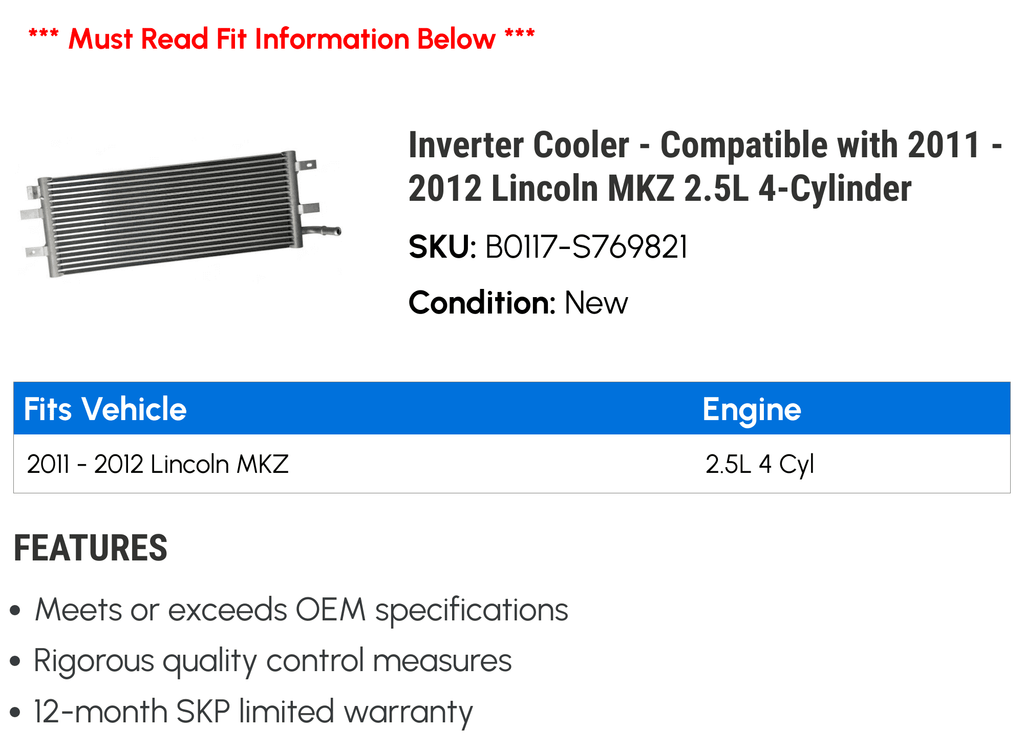 Inverter Cooler S292183