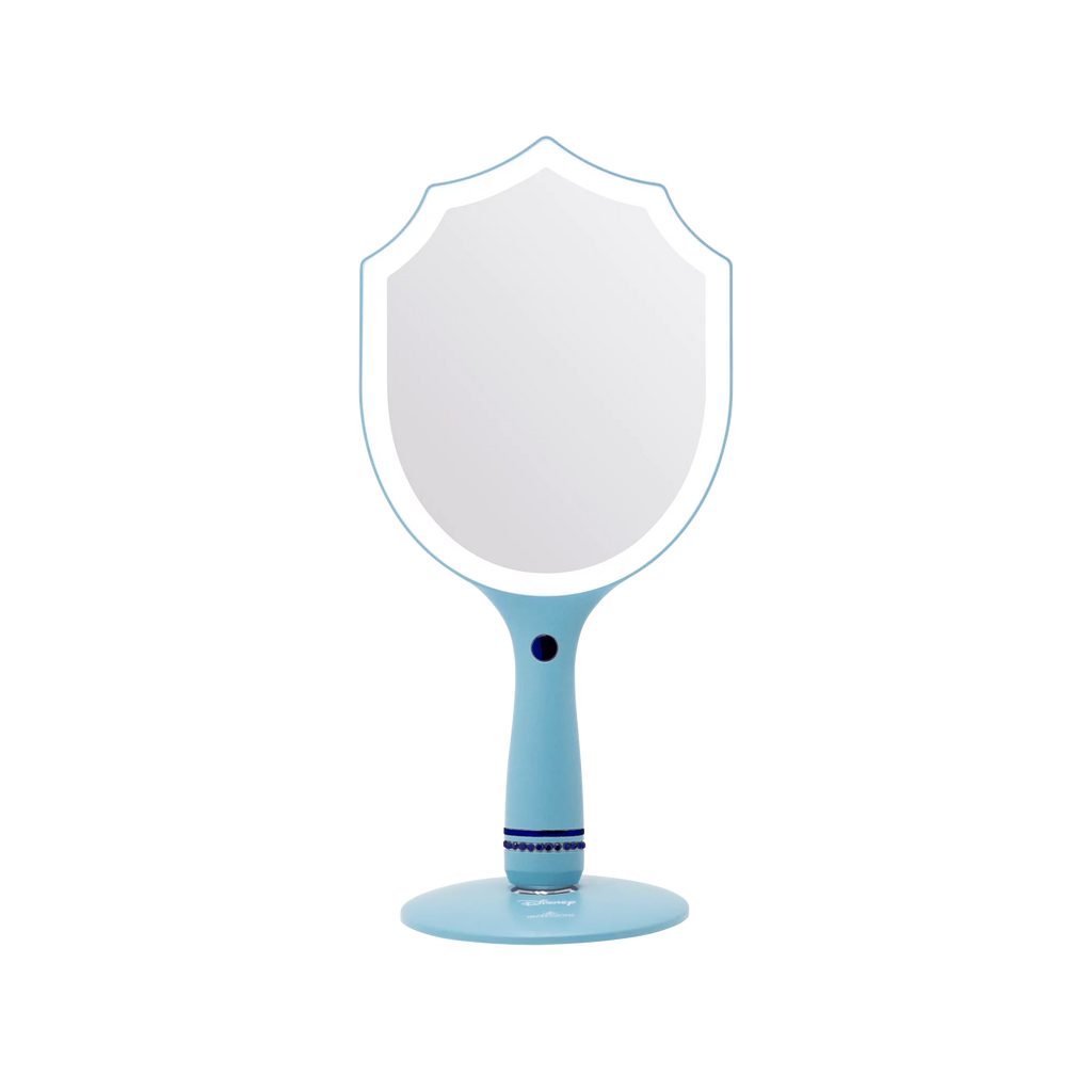 Handheld LED Lighted Makeup Mirror with Standing Base V2403
